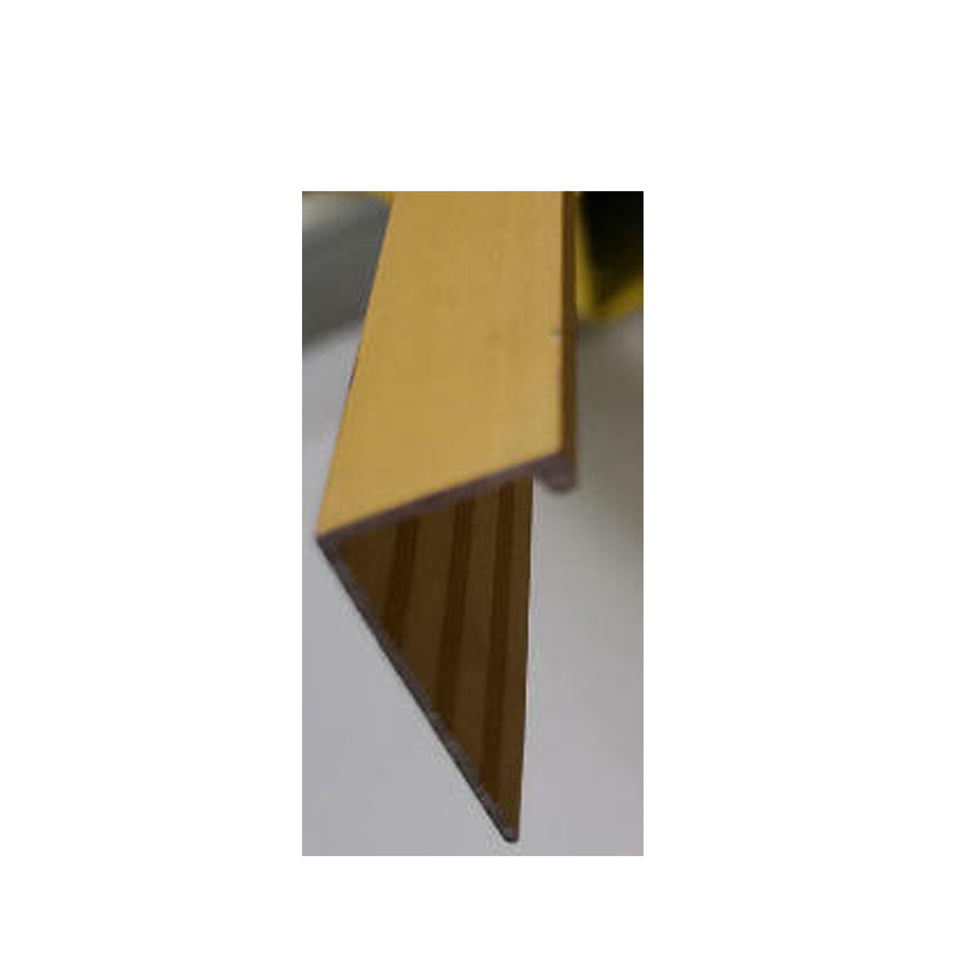 Garniture métallique 4 1/2 po 8 pi Or brossé mat