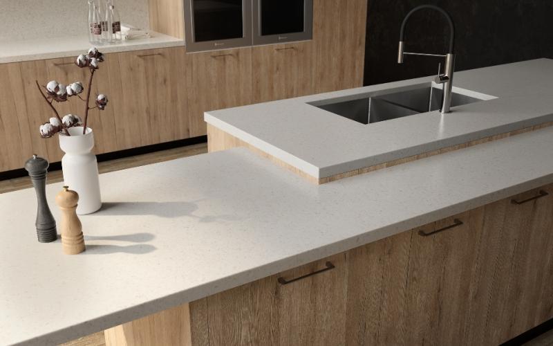 Countertop Quartz 2cm - 3cm LXHA White Pearl SF 63X130 in