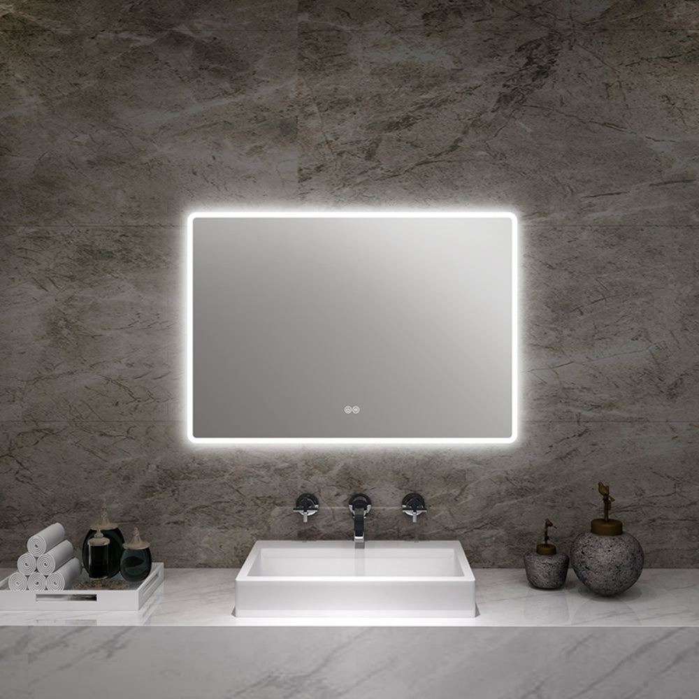 Miroir rectangulaire éclairé 20x30 po