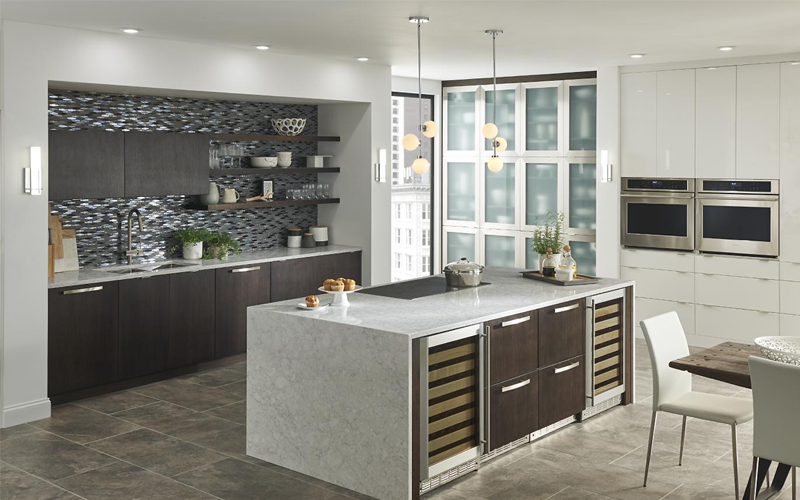 Quartz pour comptoir 2 cm - 3 cm LXHA Aura SF 63 x 130 po