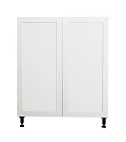 33 Lx 34 3/4 Hx24" Shaker White Base Kitchen Cabinet 2 Doors