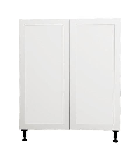 33 Lx 34 3/4 Hx24" Shaker White Base Kitchen Cabinet 2 Doors