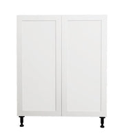 27 L x 34 3/4 H x 24" Shaker White Base Kitchen Cabinet 2 Doors