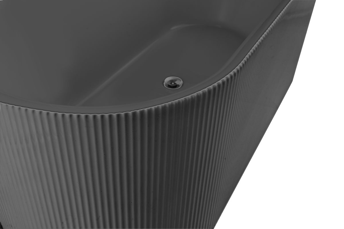 Freestanding Bathtub Zebra Black 67"