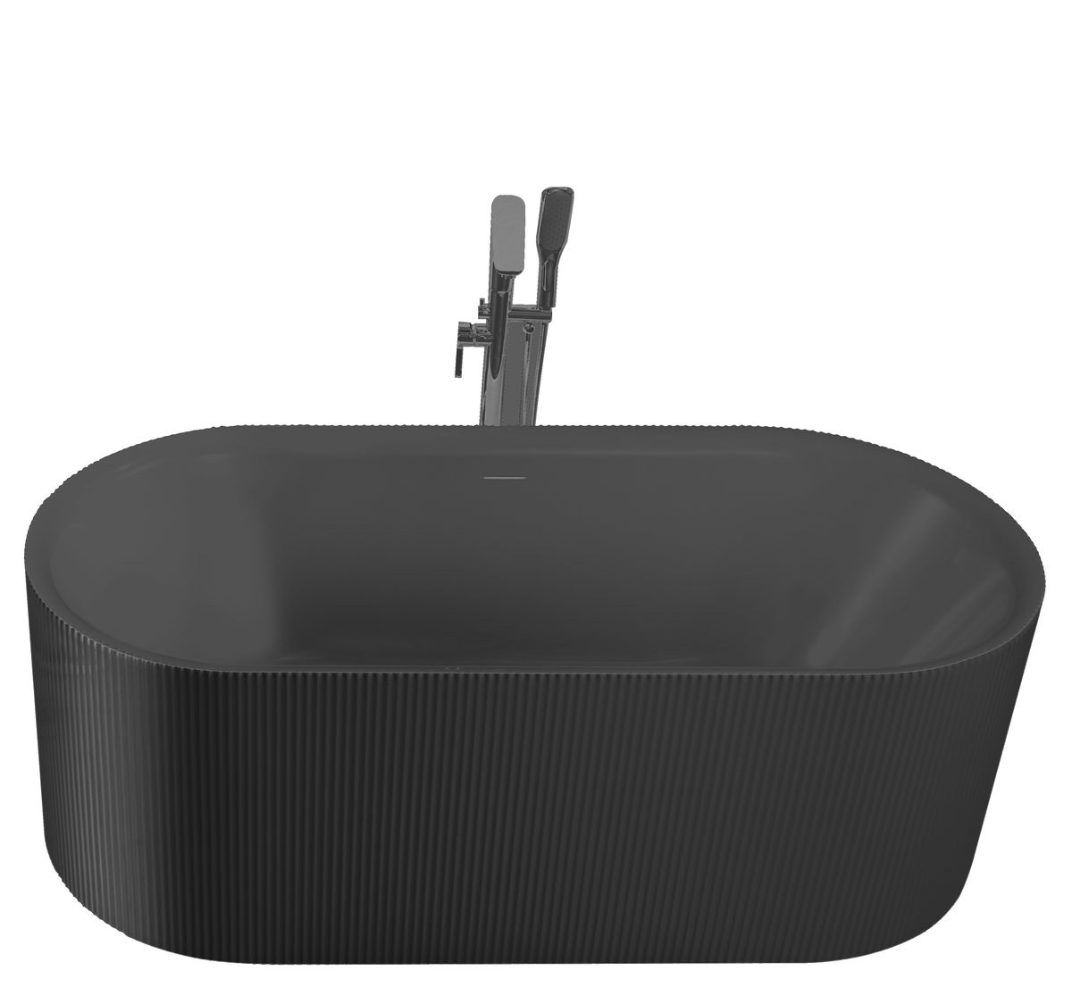 Freestanding Bathtub Zebra Black 67"