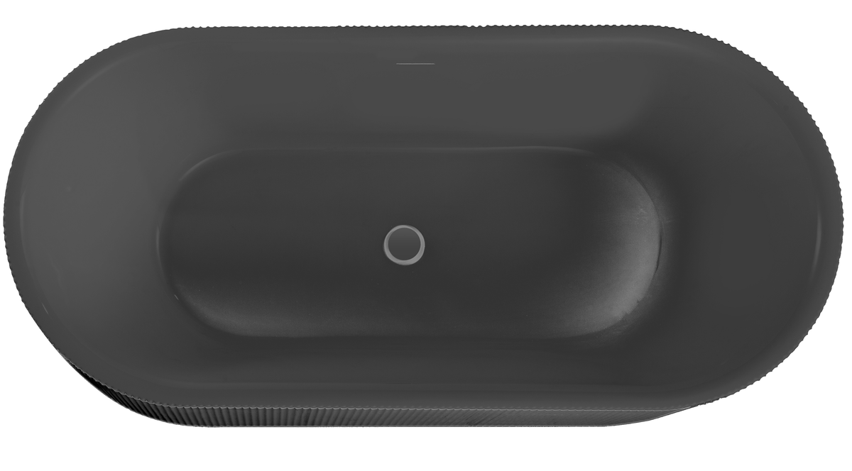 Freestanding Bathtub Zebra Black 67"