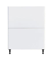 Armoire de cuisine bas 2 tiroirs blanc laqué 30 L x 34 3/4 H x 24 po.