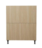 30 L x 34 3/4 H x 24 P" Natural Beauty Kitchen Base Cabinet 2 Drawers Unit