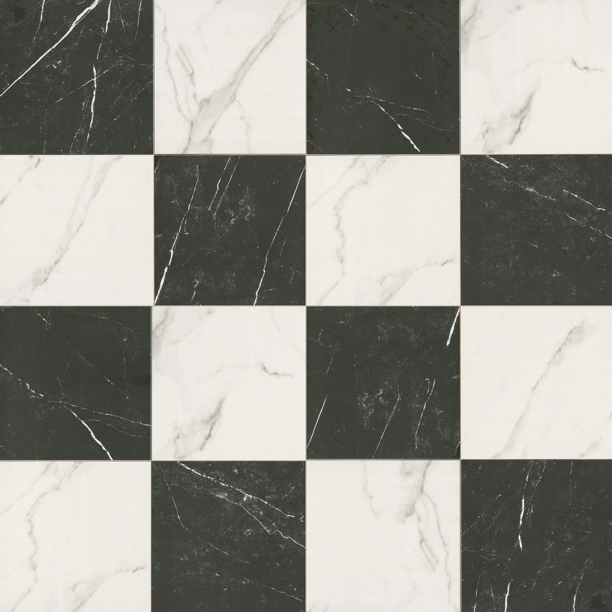 Calacatta marquina Chekered 24x24 matte