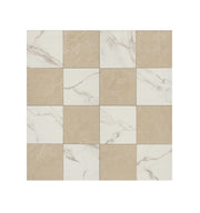 Tile Calacatta Crema Chekered 24x24 in 16 sf box 24x24 in