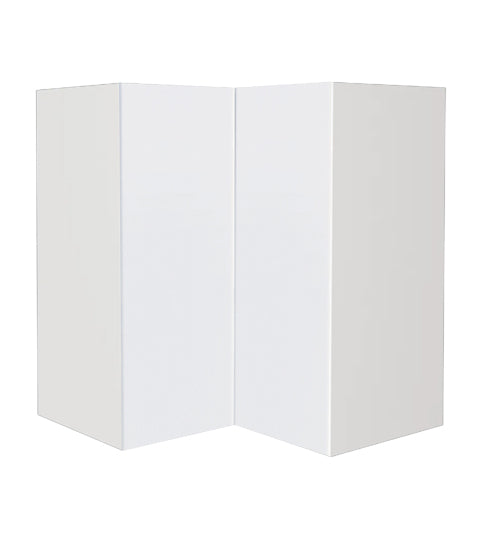 Armoire de cuisine haut en coin blanc laqué 24 L x 36 H x 12 ½ P po
