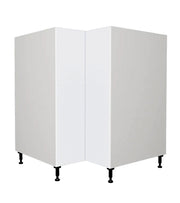 Armoire de cuisine bas en coin blanc laqué 33 L x 34 3/4 H x 24 P