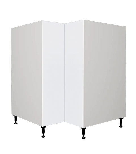 Armoire de cuisine bas en coin blanc laqué 33 L x 34 3/4 H x 24 P
