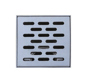 Square Drain Flow in Brushed Nickel 5 in