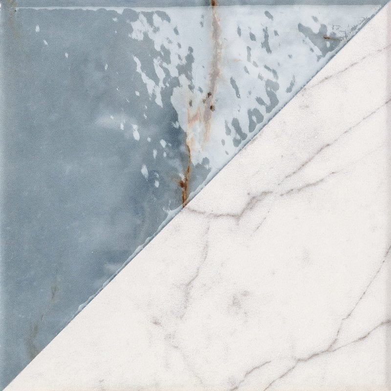 Porcelain Ceramic Tile - collection Dimore available in 1 size, 4 colors and 1 finish. 8x8 in Eulalia Statuario