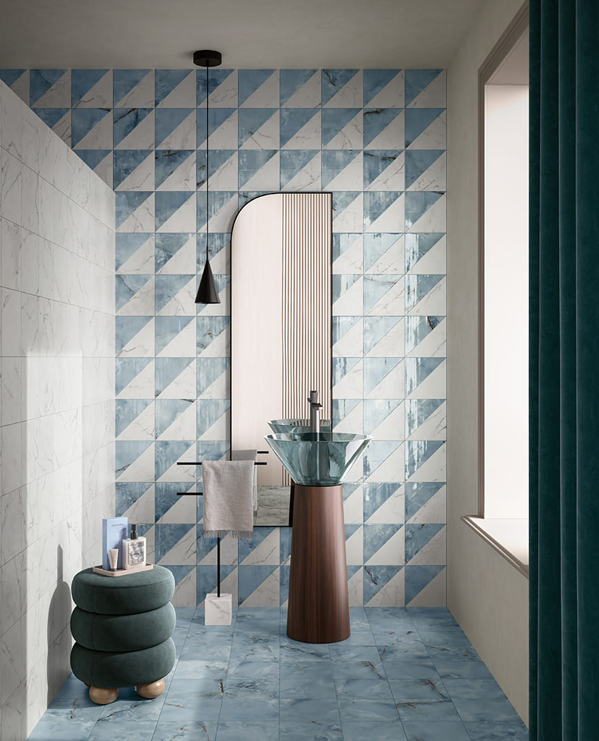 Porcelain Ceramic Tile - collection Dimore available in 1 size, 4 colors and 1 finish.