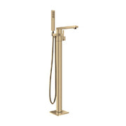 Freestanding Bathub Faucet & Handheld Shower Gold