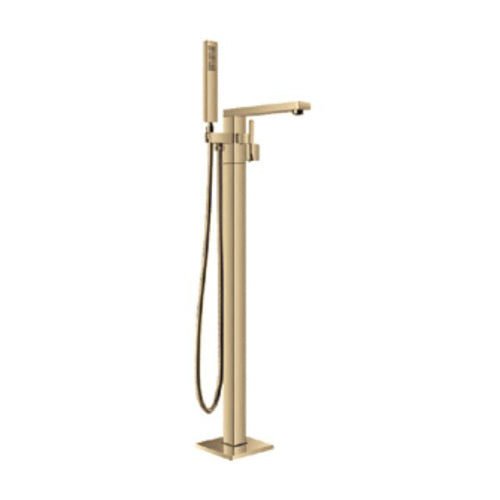 Freestanding Bathub Faucet & Handheld Shower Gold