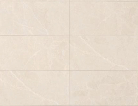 Porcelain Tile FROSTED Collection 24x24 in 2 Colors 2 Finishs 24x24 in Cream