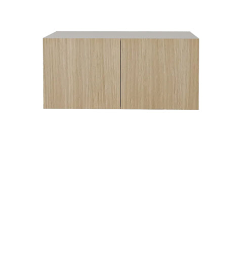 24L x 15 H x 12 1/2 P" Natural Beauty  Kitchen Cabinet Upper Range 2 Doors Unit