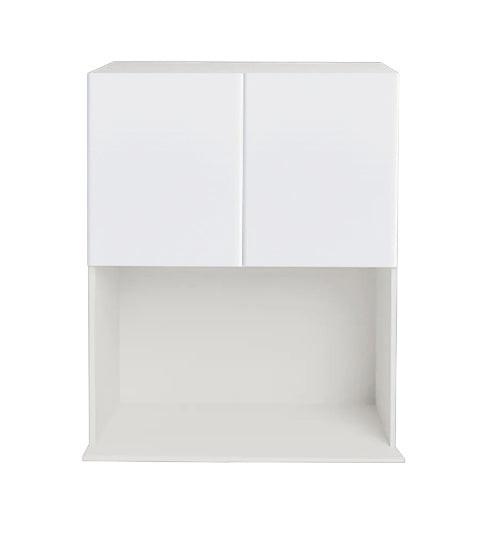 Armoire de cuisine haut de micro-ondes blanc laqué 24 L x 36 H x 15 5/8 P