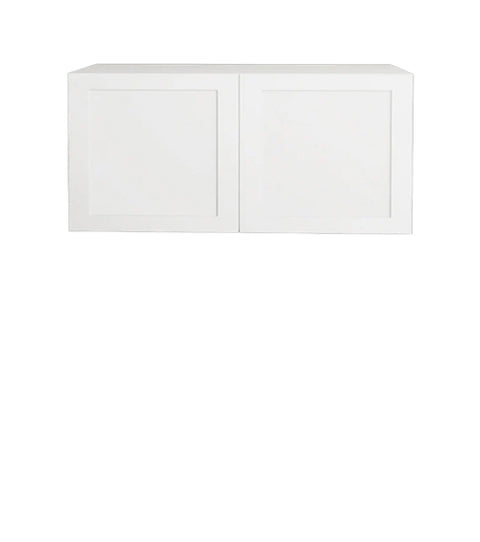 Armoire de cuisine haut de hotte 2 portes shaker blanc 30 L x 18 H x 12 1/2 P po