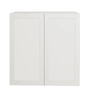 Armoire de cuisine haut 2 portes shaker blanche mat 30 L x 36 H x 12,5 po