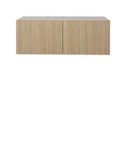 33 L x 14 H x 12 1/2 P" Natural Beauty Kitchen Cabinet Upper Refrigerator 2 Doors