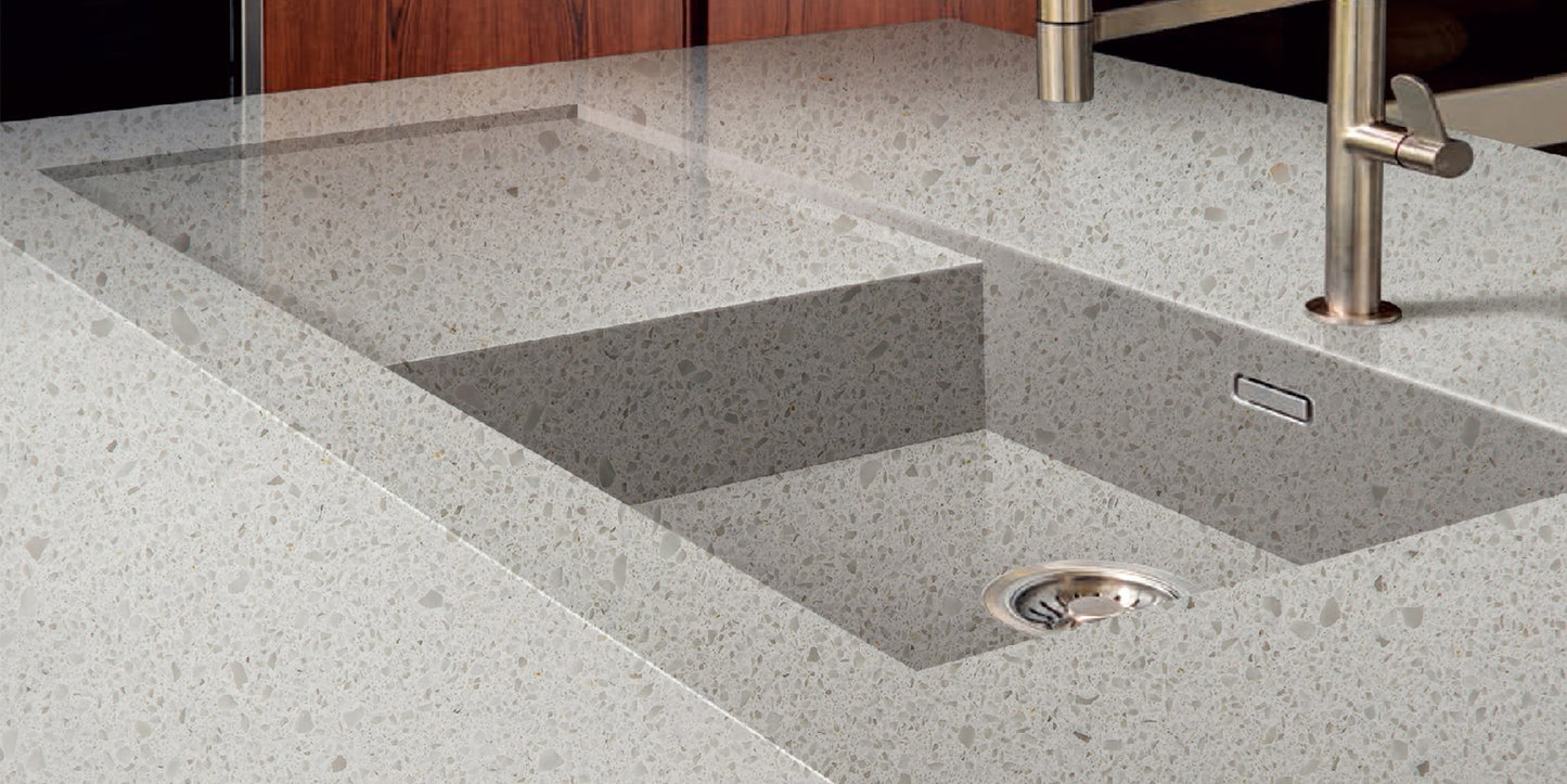 Countertop Quartz 2cm & 3cm KASS 2205 SF