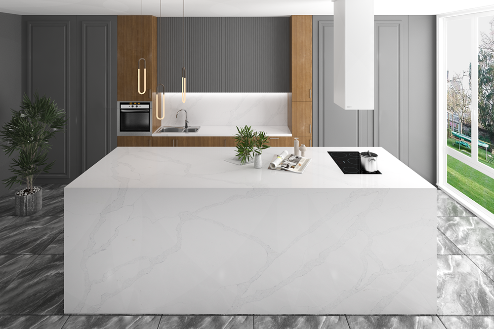 Comptoir Quartz 2cm - 3cm KASS 8802 SF