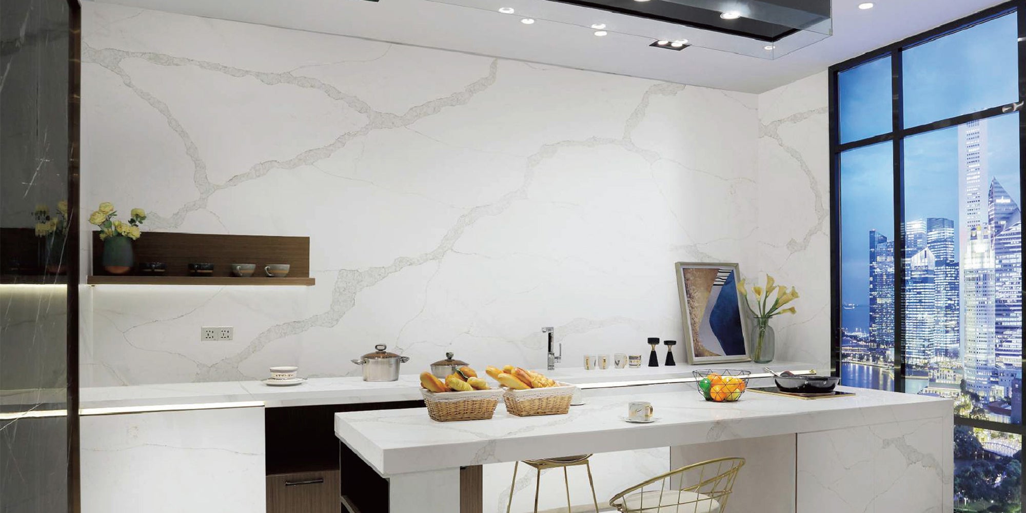 Comptoir Quartz 2cm - 3cm KASS 8833 SF