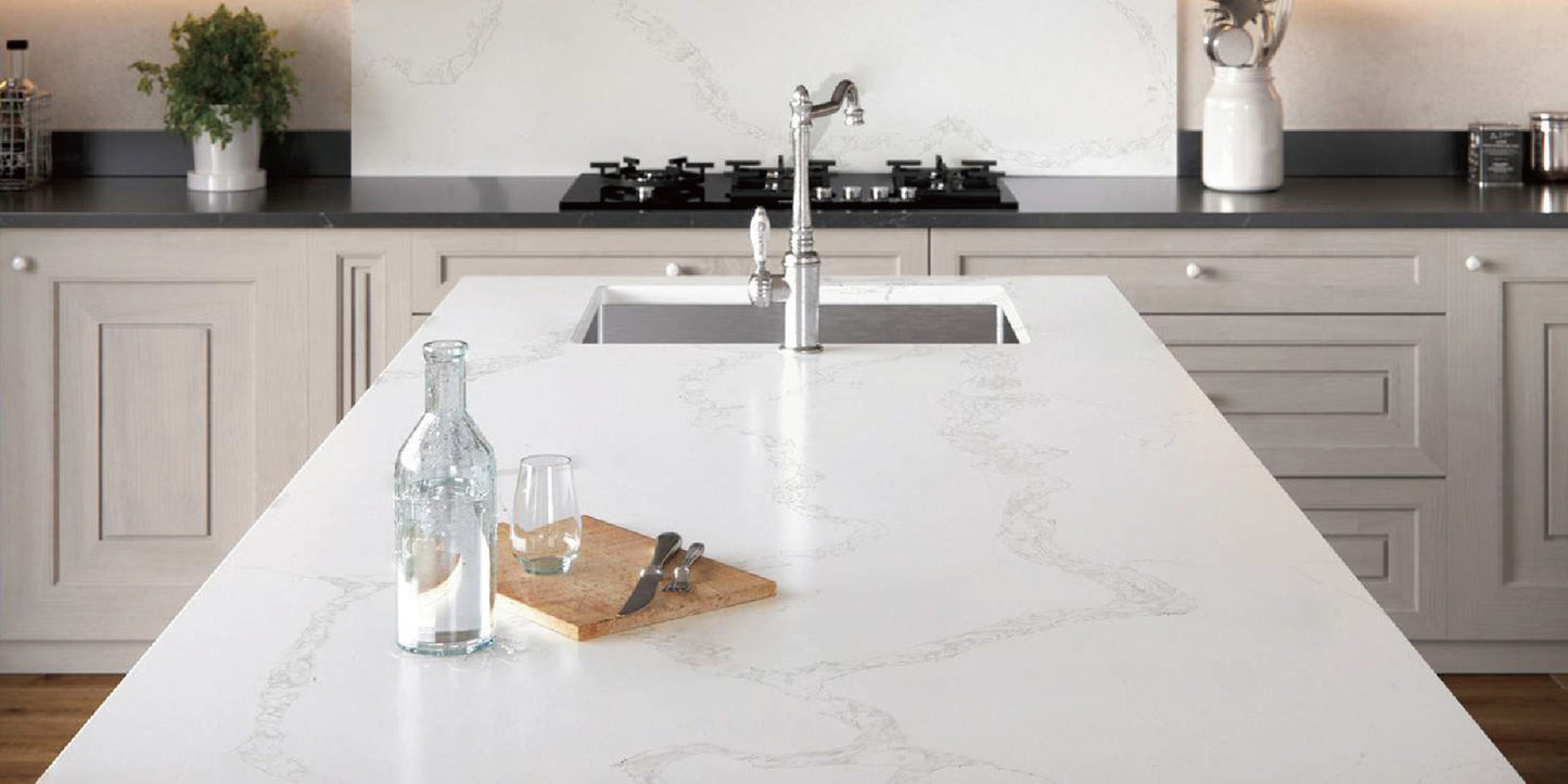 Countertop Quartz 2cm - 3cm KASS 8836 SF