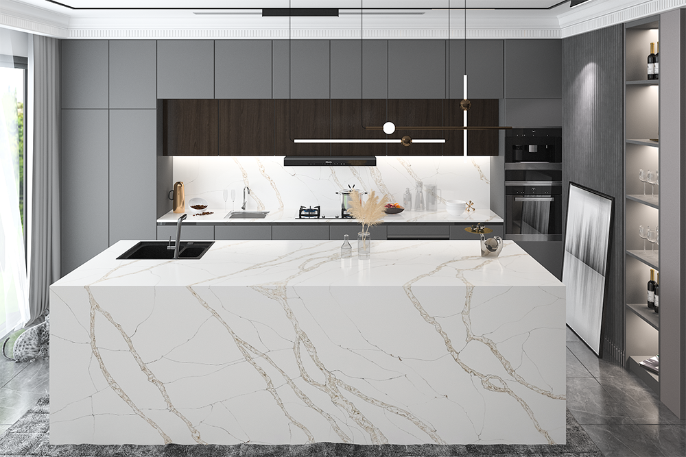 Countertop Quartz 2cm - 3cm KASS 9907 SF