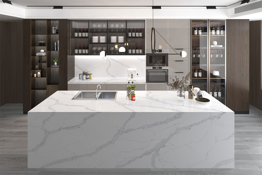 Countertop Quartz 2cm - 3cm KASS 9912 SF