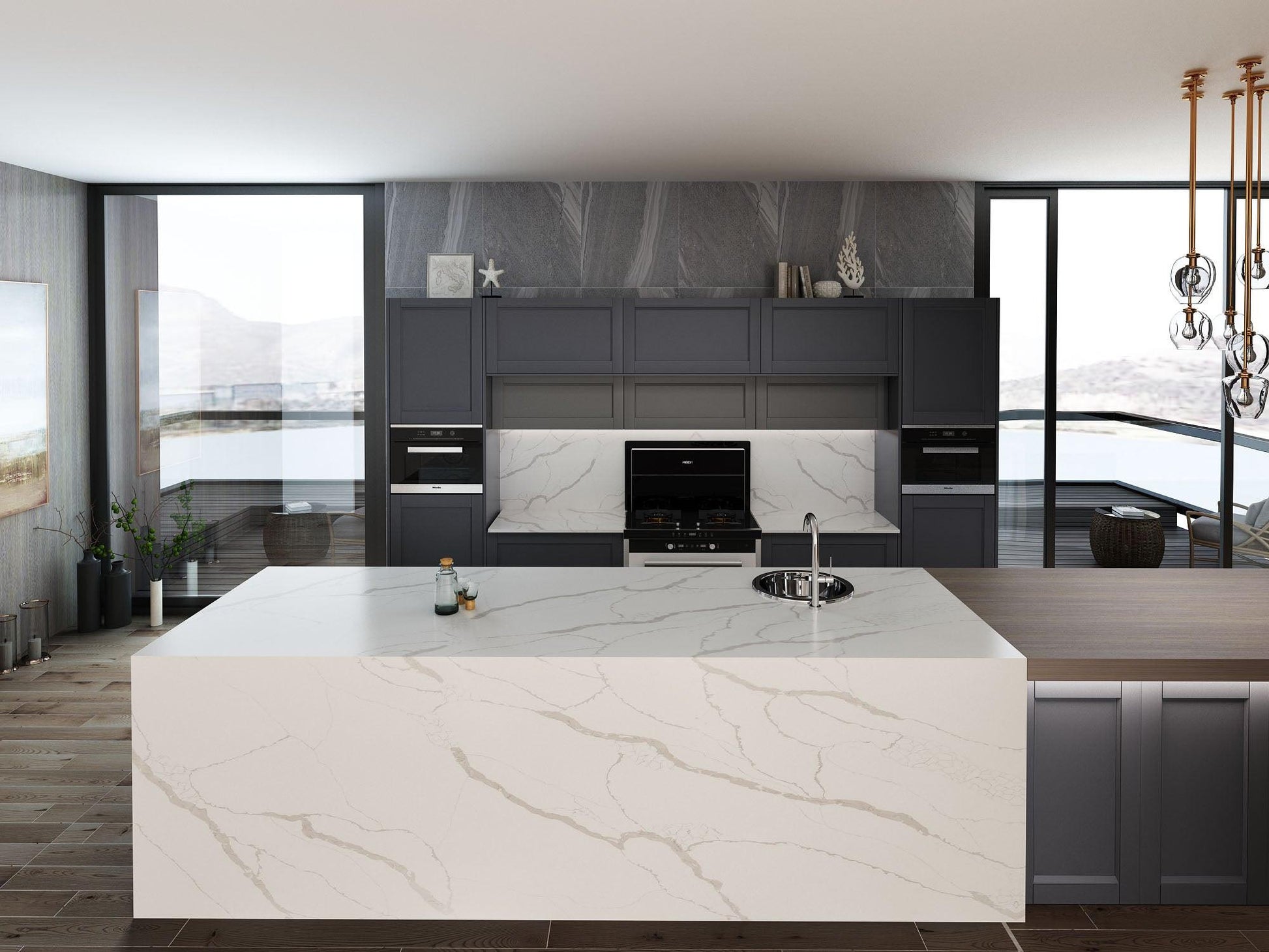 Countertop Quartz 2cm - 3cm KASS 9913 SF
