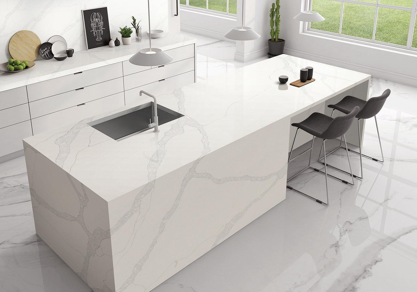 Countertop Quartz 2cm - 3cm KD001 SF