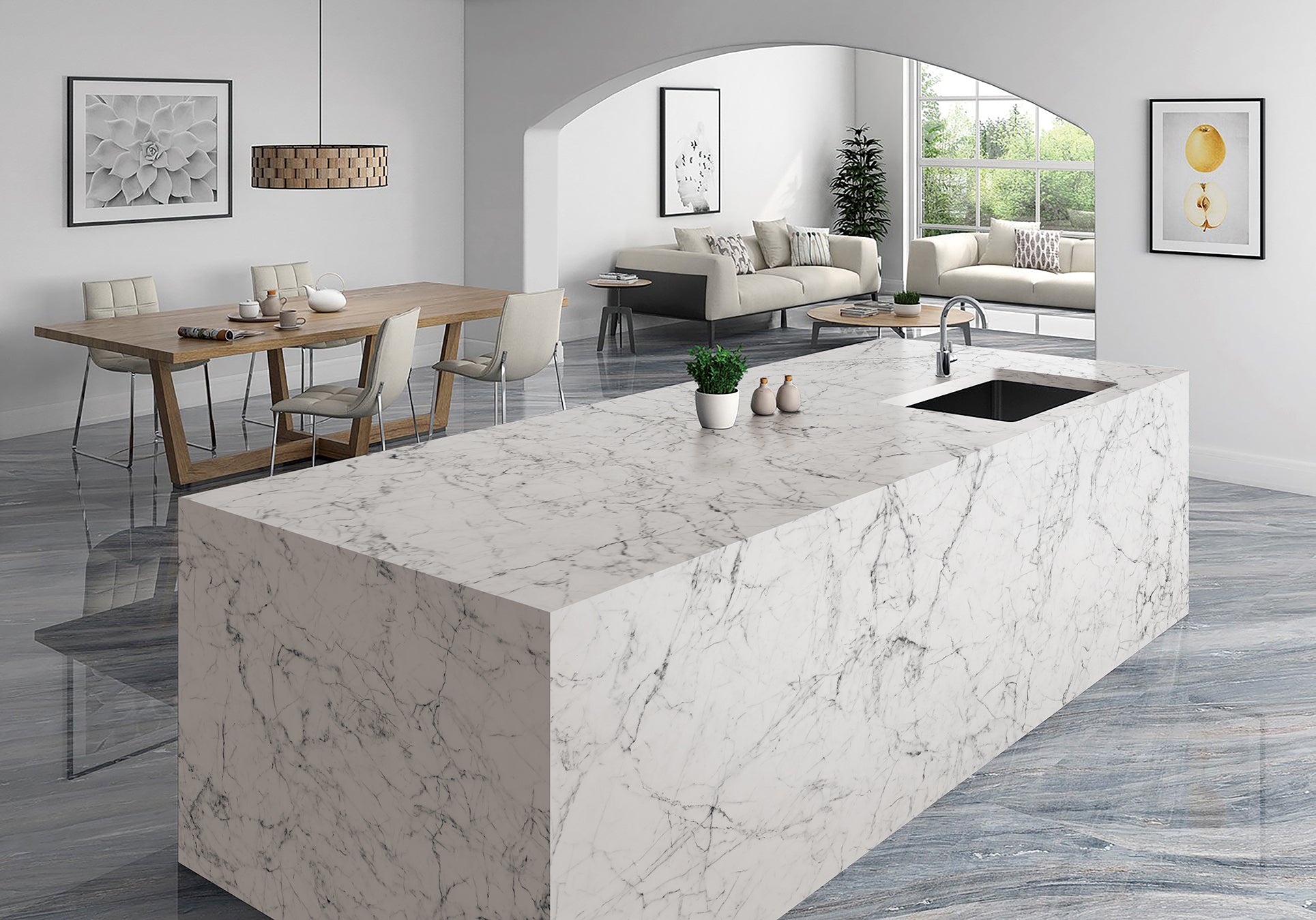 Comptoir Quartz 2cm - 3cm KY017 SF