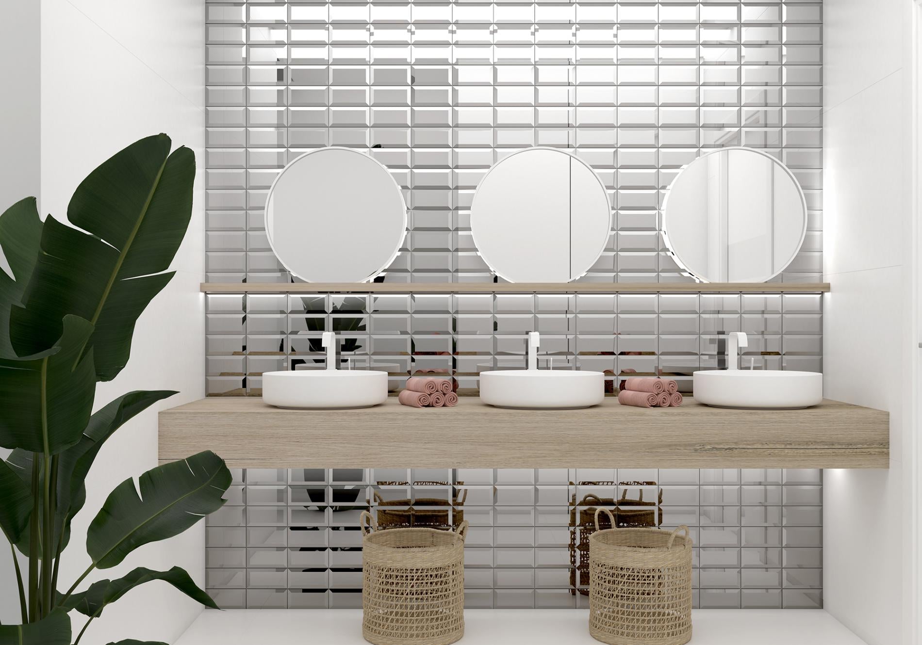 Ceramic Tile Subway Plata Matte 3x6 in 5.50 SF Box