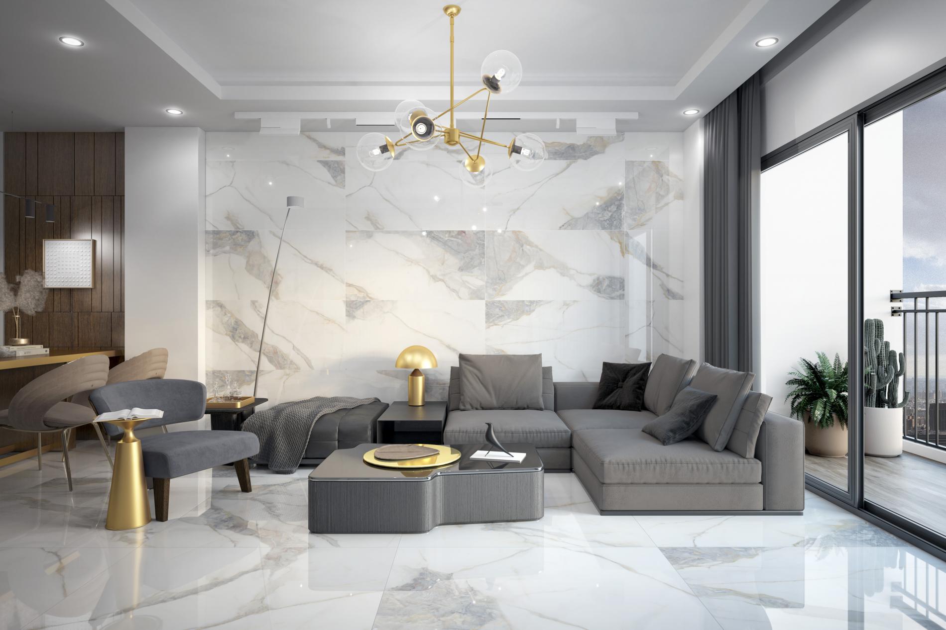 Tuile Porcelaine PIETRA DI MARMI Mat 48x48 po - 15,5 pi2/Boite