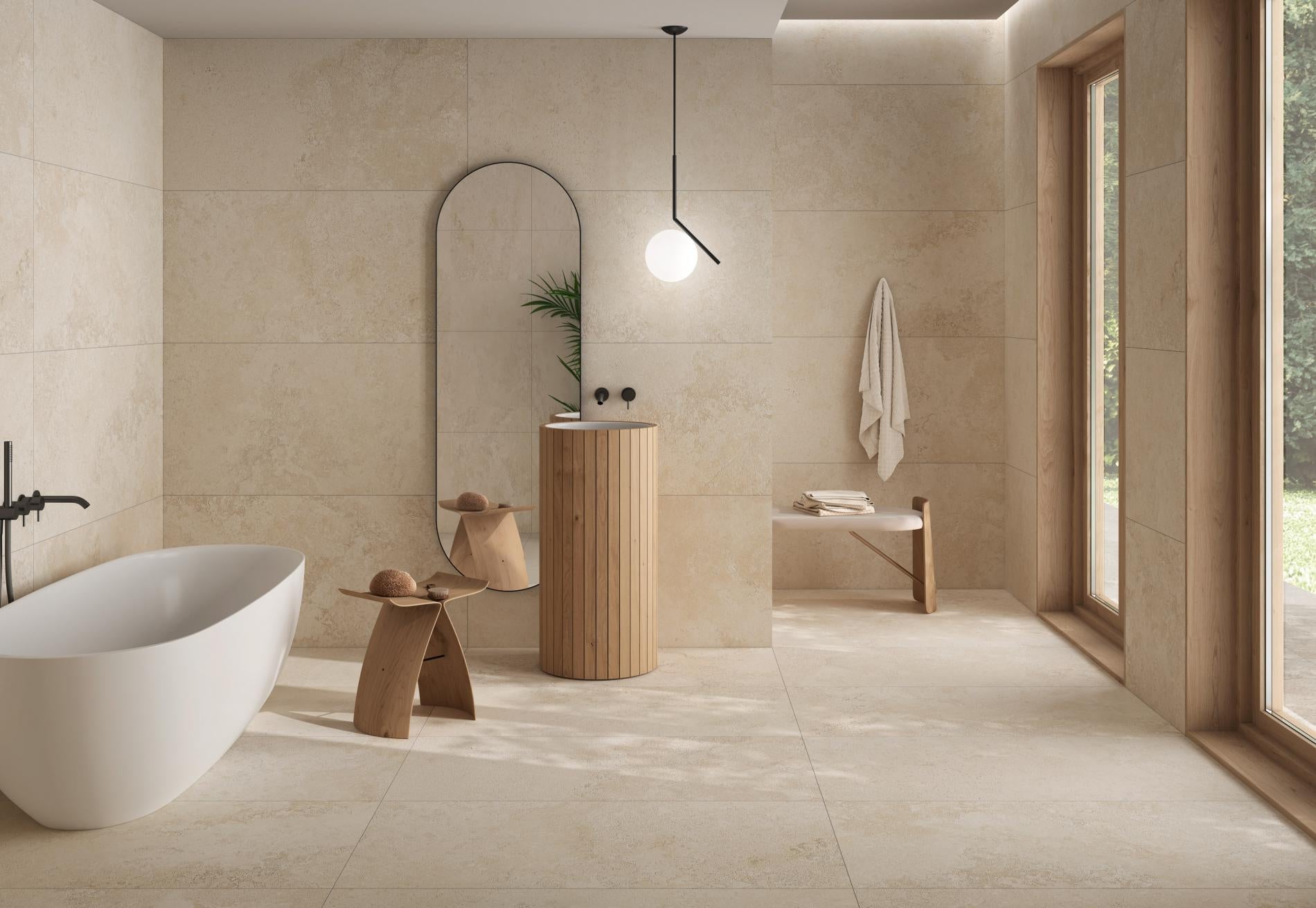 Cer./Por. Tile  Rapolano Pietra Di Sand Matte 48x48 in 15.50 SF Box