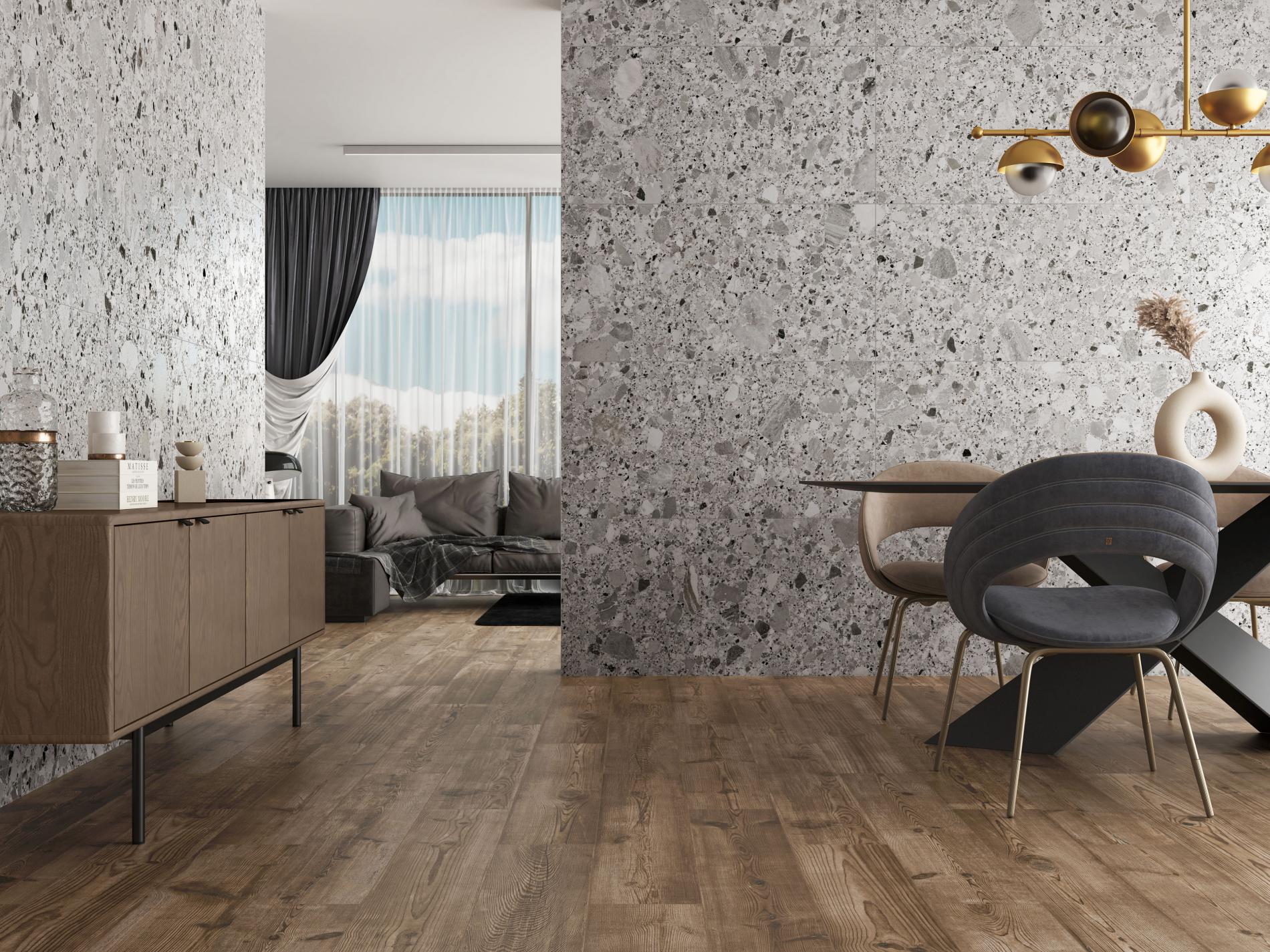 Carreaux de porcelaine style pierre naturelle Gre Pietra Multi mat Tile 24 x 24 po JJ1 15.50 pc/boite