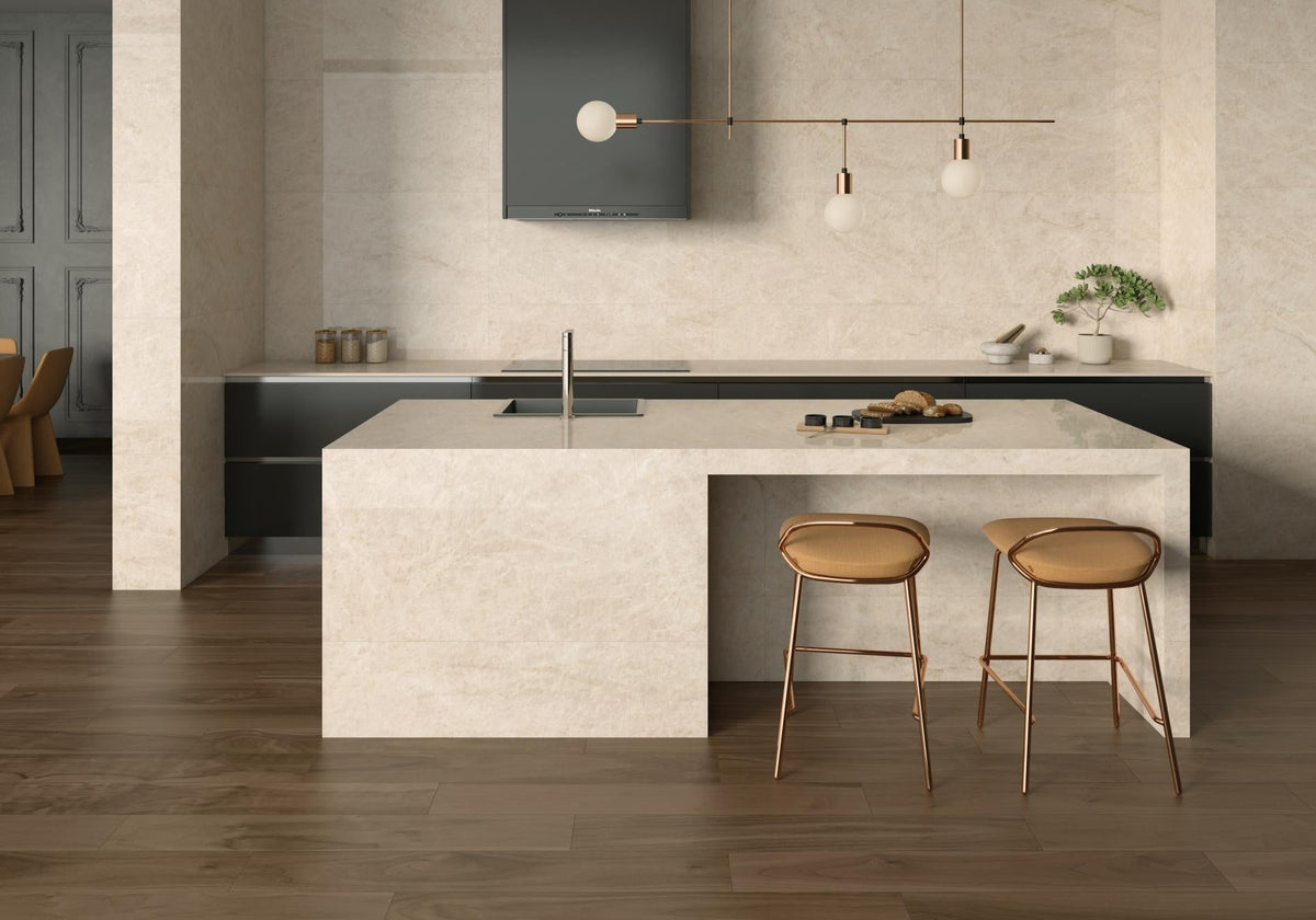 Porcelain ceramic Tile - Taj Mahal Collection available in 3 size, 2 colors and 2 finishs..