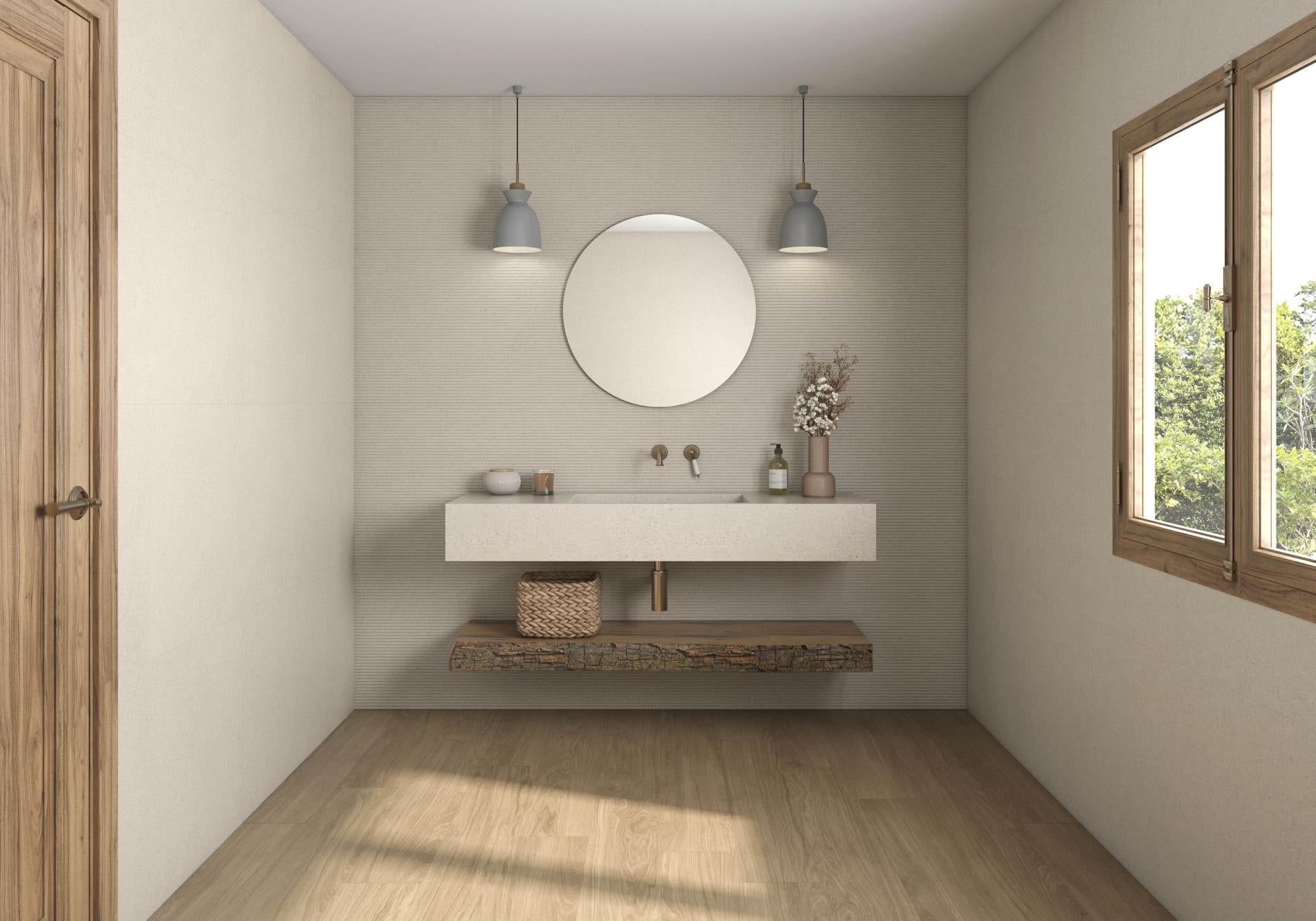 Porcelain Ceramic Tile - Rlv Lin Collection available in 1 size 4 colors and 1 finish