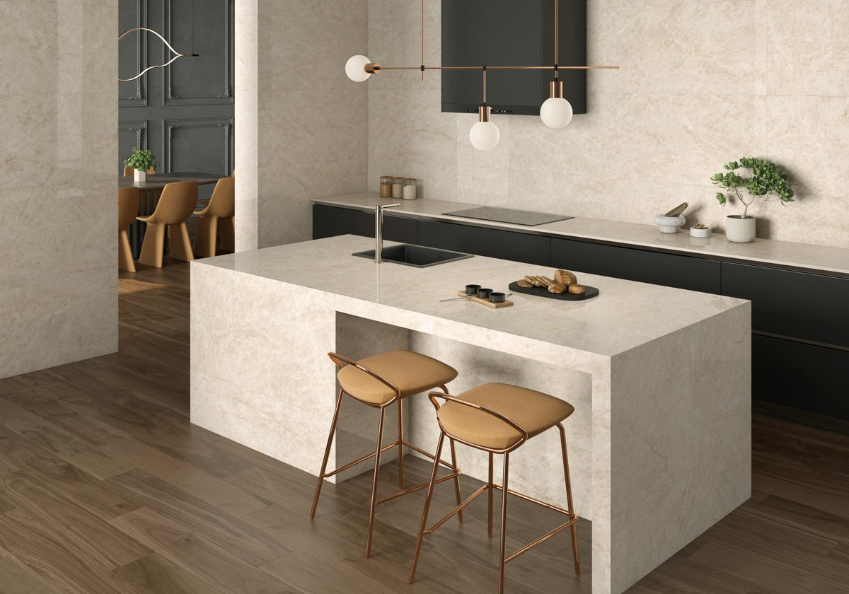 Porcelain ceramic Tile - Taj Mahal Collection available in 3 size, 2 colors and 2 finishs..