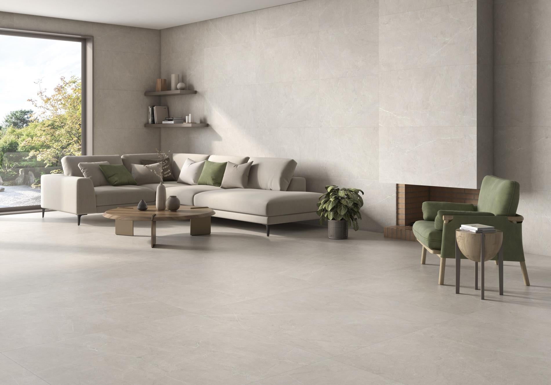 Porcelain ceramic Tile - Natural Sense Collection available in 2 sizes 1 color and 1 finish