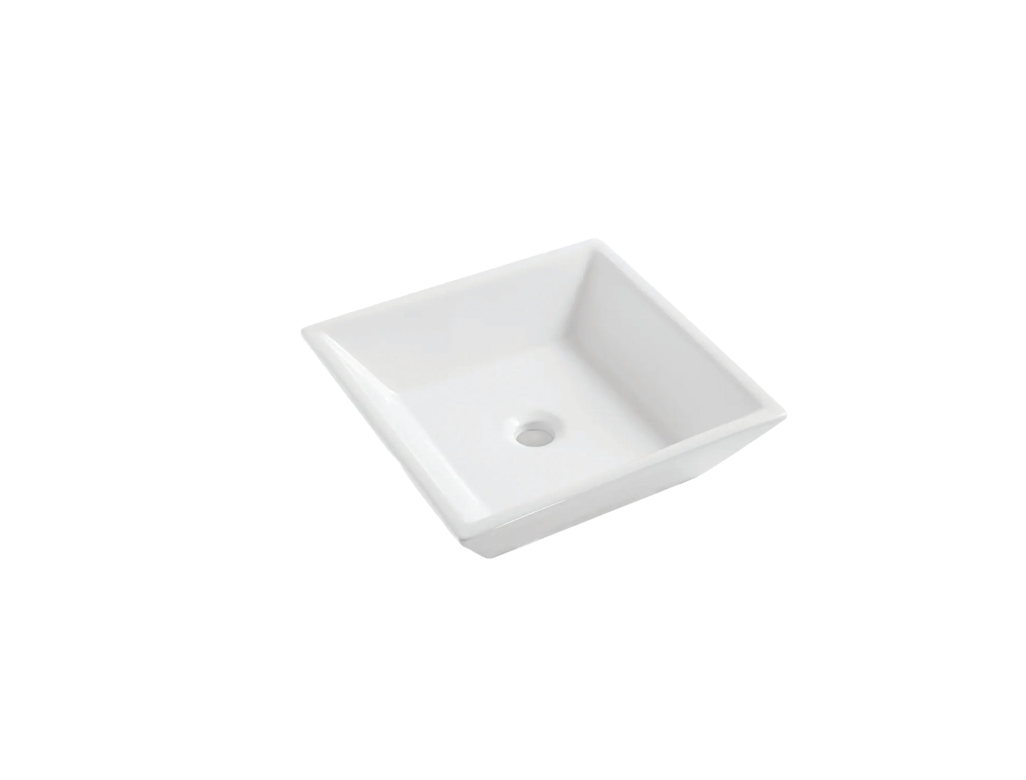 Bathroom Ceramic Vessel Sink 16-3/8x16-3/8x4-5/8 in - 415 × 415 m
