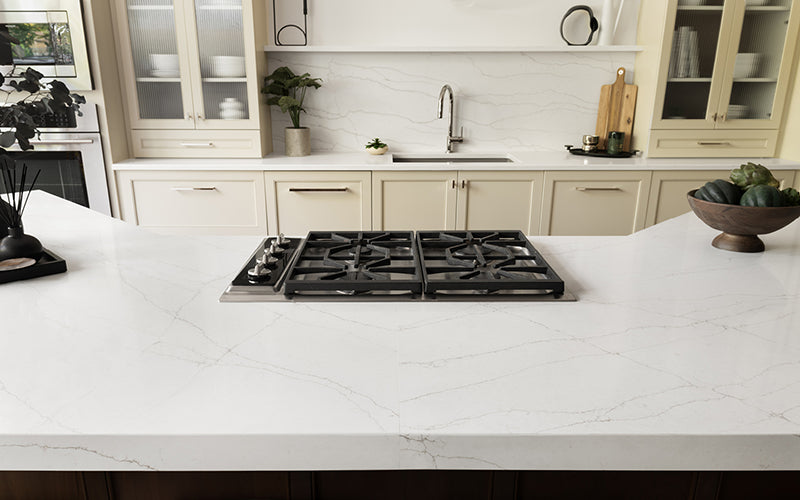 Countertop Quartz 2cm - 3cm LXHA Macaubas Bianco SF