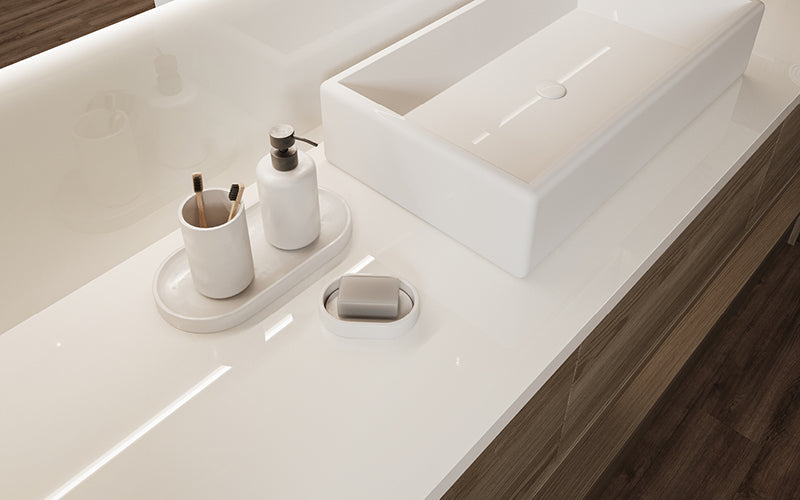 Countertop Quartz 2cm - 3cm LXHA Snow Storm 63x130 po.