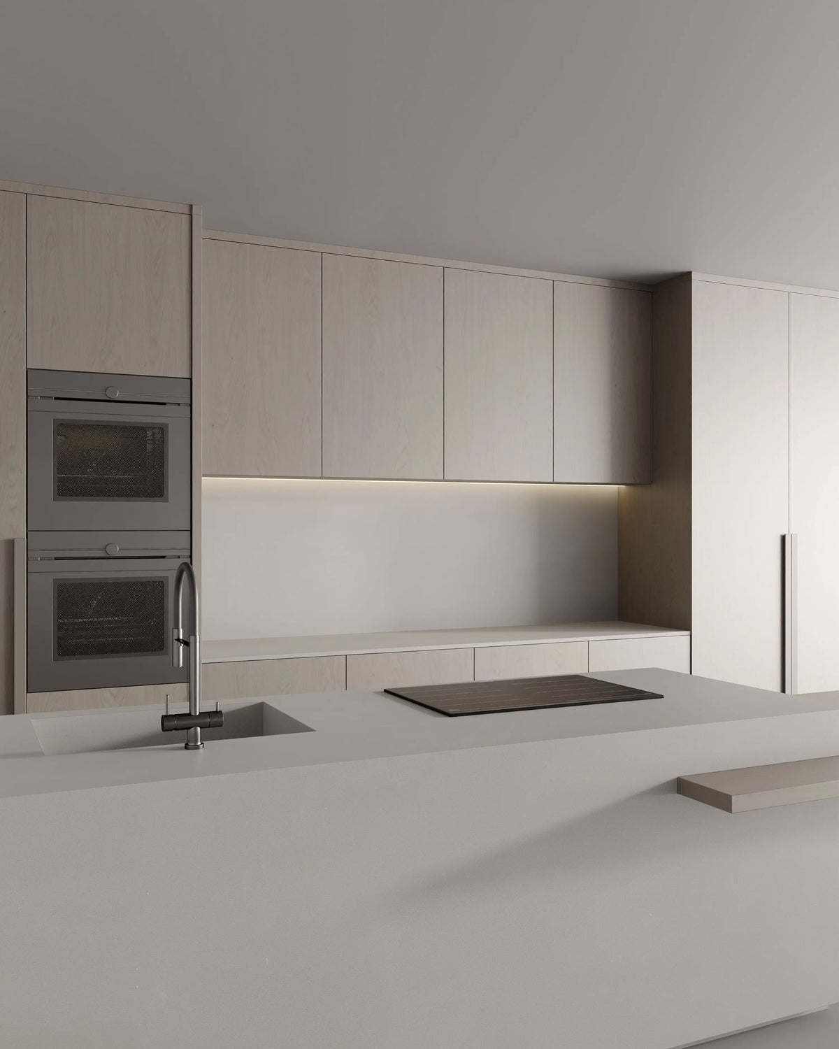 Countertop Quartz 2cm - 3cm TCE 1504 Pure Grey 63x118 in.
