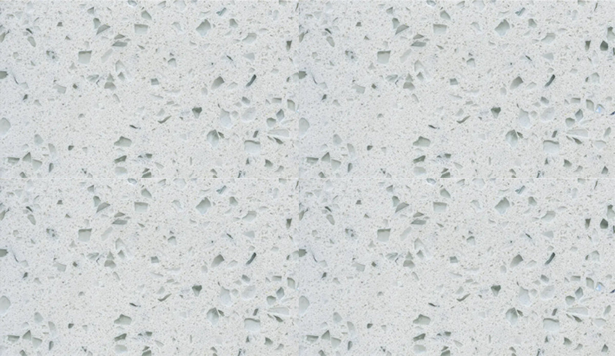 Countertop Quartz 2cm - 3cm TCE 2019 Crystal White - 63x126 in.